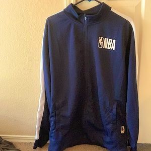 Mens Navy Blue & White NBA Jacket Size XL